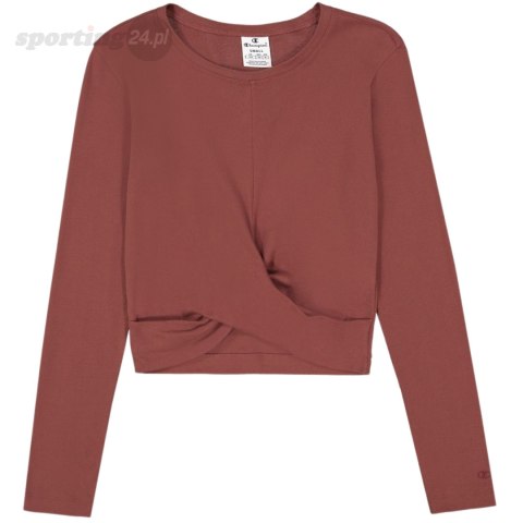 Koszulka damska Champion Crewneck Croptop brązowa 117435 MS524 Champion Koszulka damska Champion Crewneck Croptop brązowa 117435 MS524 Champion