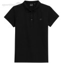Koszulka damska polo 4F F317 głęboka czerń 4FWMM00TPTSF317 20S 4F Koszulka damska polo 4F F317 głęboka czerń 4FWMM00TPTSF317 20S 4F