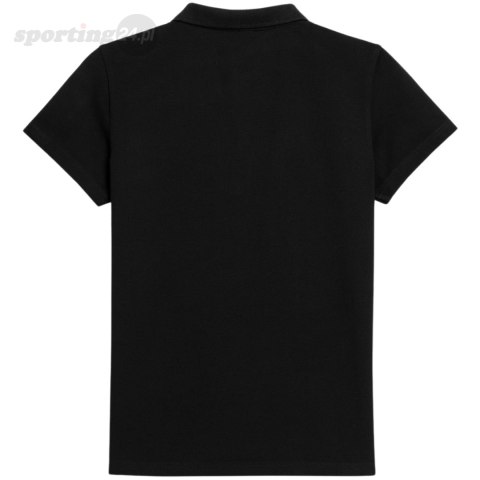 Koszulka damska polo 4F F317 głęboka czerń 4FWMM00TPTSF317 20S 4F Koszulka damska polo 4F F317 głęboka czerń 4FWMM00TPTSF317 20S 4F