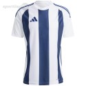 Koszulka męska adidas Striped 24 Jersey biało-niebieska IW4554 Adidas teamwear Koszulka męska adidas Striped 24 Jersey biało-niebieska IW4554 Adidas teamwear