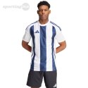 Koszulka męska adidas Striped 24 Jersey biało-niebieska IW4554 Adidas teamwear Koszulka męska adidas Striped 24 Jersey biało-niebieska IW4554 Adidas teamwear