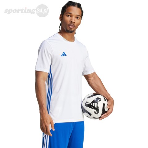 Koszulka męska adidas Tabela 23 Jersey biało-niebieska JI8824 Adidas teamwear Koszulka męska adidas Tabela 23 Jersey biało-niebieska JI8824 Adidas teamwear