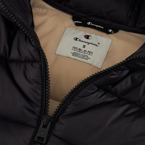 Kurtka damska Champion Hooded Polyfilled czarna 117568 KK001 Champion Kurtka damska Champion Hooded Polyfilled czarna 117568 KK001 Champion