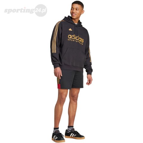 Bluza męska adidas House of Tiro Nations Pack Hoodie czarno-złota IW8869 Adidas Bluza męska adidas House of Tiro Nations Pack Hoodie czarno-złota IW8869 Adidas