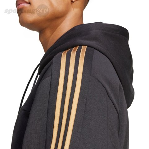 Bluza męska adidas House of Tiro Nations Pack Hoodie czarno-złota IW8869 Adidas Bluza męska adidas House of Tiro Nations Pack Hoodie czarno-złota IW8869 Adidas
