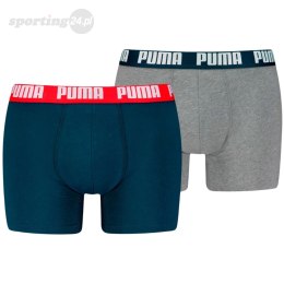 Bokserki męskie Puma Everyday Basic 2p niebieskie, szare 938320 05 Puma