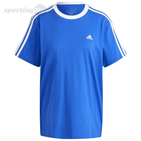 Koszulka damska adidas Essentials 3-Stripes Tee niebieska IY1701 Adidas Koszulka damska adidas Essentials 3-Stripes Tee niebieska IY1701 Adidas