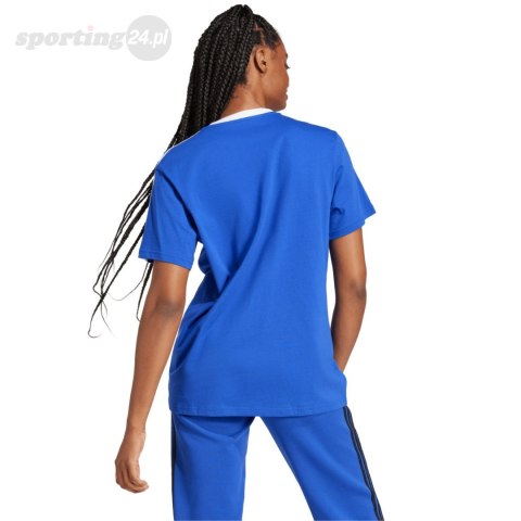 Koszulka damska adidas Essentials 3-Stripes Tee niebieska IY1701 Adidas Koszulka damska adidas Essentials 3-Stripes Tee niebieska IY1701 Adidas