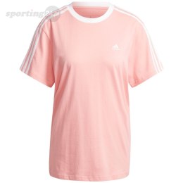 Koszulka damska adidas Essentials 3-Stripes Tee różowa IY1698 Adidas