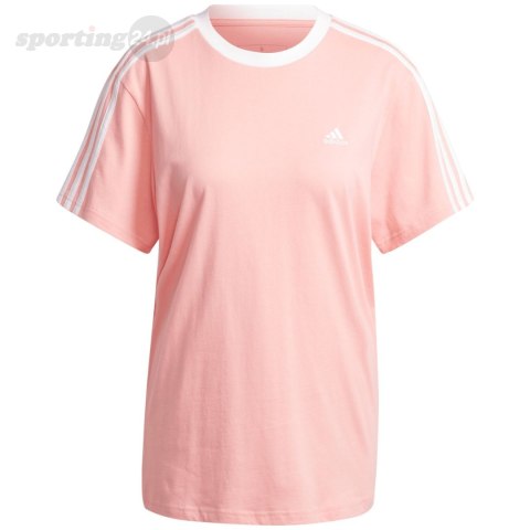 Koszulka damska adidas Essentials 3-Stripes Tee różowa IY1698 Adidas Koszulka damska adidas Essentials 3-Stripes Tee różowa IY1698 Adidas
