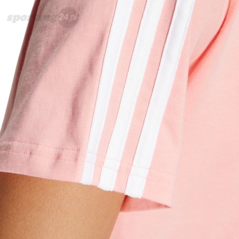 Koszulka damska adidas Essentials 3-Stripes Tee różowa IY1698 Adidas Koszulka damska adidas Essentials 3-Stripes Tee różowa IY1698 Adidas