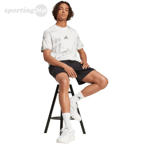 Koszulka męska adidas All Szn Wash Tee biało-szara IX1260 Adidas Koszulka męska adidas All Szn Wash Tee biało-szara IX1260 Adidas