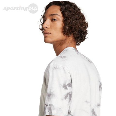 Koszulka męska adidas All Szn Wash Tee biało-szara IX1260 Adidas Koszulka męska adidas All Szn Wash Tee biało-szara IX1260 Adidas