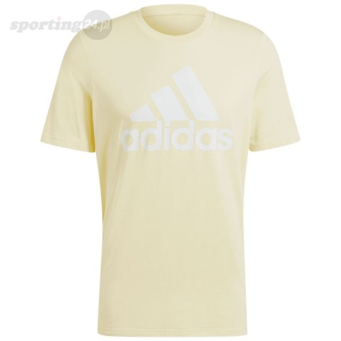 Koszulka męska adidas Essentials Single Jersey Big Logo Tee żółta IX0135 Adidas Koszulka męska adidas Essentials Single Jersey Big Logo Tee żółta IX0135 Adidas