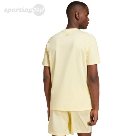 Koszulka męska adidas Essentials Single Jersey Big Logo Tee żółta IX0135 Adidas Koszulka męska adidas Essentials Single Jersey Big Logo Tee żółta IX0135 Adidas