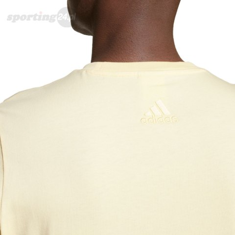 Koszulka męska adidas Essentials Single Jersey Big Logo Tee żółta IX0135 Adidas Koszulka męska adidas Essentials Single Jersey Big Logo Tee żółta IX0135 Adidas
