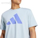 Koszulka męska adidas Pwr 3 Graphic błękitna IX6567 Adidas