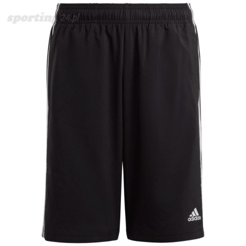 Spodenki dla dzieci adidas Essentials 3-Stripes Woven czarne HR6332 Adidas Spodenki dla dzieci adidas Essentials 3-Stripes Woven czarne HR6332 Adidas