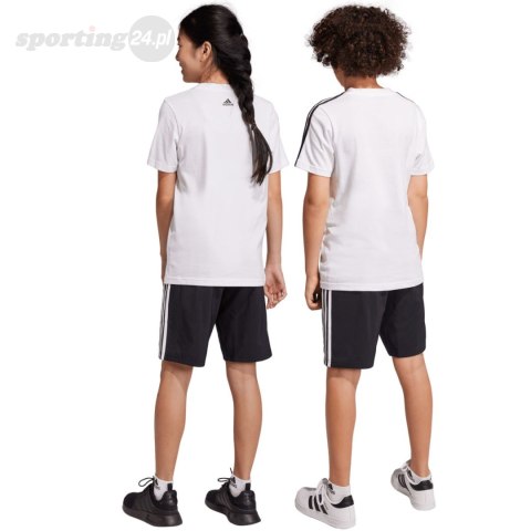Spodenki dla dzieci adidas Essentials 3-Stripes Woven czarne HR6332 Adidas Spodenki dla dzieci adidas Essentials 3-Stripes Woven czarne HR6332 Adidas