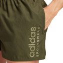 Spodenki kąpielowe męskie adidas Essentials Logo oliwkowe IX7566 Adidas