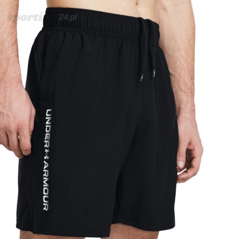 Spodenki męskie Under Aromur Tech Woven Wordmark czarne 1383356 001 Under Armour Spodenki męskie Under Aromur Tech Woven Wordmark czarne 1383356 001 Under Armour