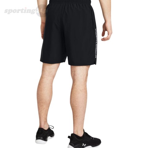 Spodenki męskie Under Aromur Tech Woven Wordmark czarne 1383356 001 Under Armour Spodenki męskie Under Aromur Tech Woven Wordmark czarne 1383356 001 Under Armour