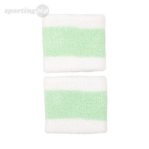 Frotki na nadgarstek Nike Swoosh Wristbands 2 szt. biało-zielone N0001565117OS Nike Frotki na nadgarstek Nike Swoosh Wristbands 2 szt. biało-zielone N0001565117OS Nike