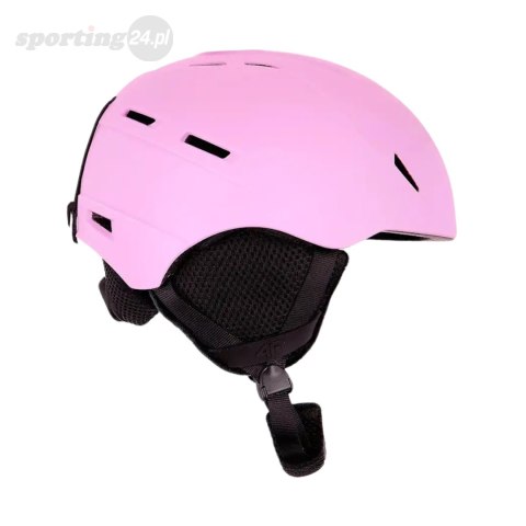 Kask narciarski dla dzieci 4F U063 roz.S 52-56cm różowy 4FJWAW24AHELU063 54S 4F Kask narciarski dla dzieci 4F U063 roz.S 52-56cm różowy 4FJWAW24AHELU063 54S 4F