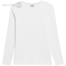 Koszulka damska Longsleeve 4F F376 biała 4FWMM00TLONF376 10S 4F