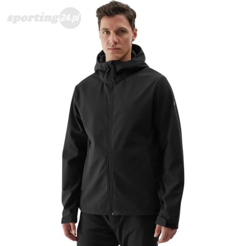 Kurtka męska softshell 4F M283 głęboka czerń 4FWAW24TSOFM283 20S 4F Kurtka męska softshell 4F M283 głęboka czerń 4FWAW24TSOFM283 20S 4F