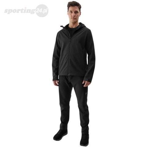 Kurtka męska softshell 4F M283 głęboka czerń 4FWAW24TSOFM283 20S 4F Kurtka męska softshell 4F M283 głęboka czerń 4FWAW24TSOFM283 20S 4F