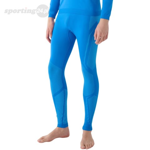 Legginsy termoaktywne męskie 4F M166 niebieskie 4FWAW24USEAM166 33S 4F Legginsy termoaktywne męskie 4F M166 niebieskie 4FWAW24USEAM166 33S 4F