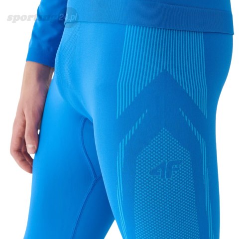 Legginsy termoaktywne męskie 4F M166 niebieskie 4FWAW24USEAM166 33S 4F Legginsy termoaktywne męskie 4F M166 niebieskie 4FWAW24USEAM166 33S 4F