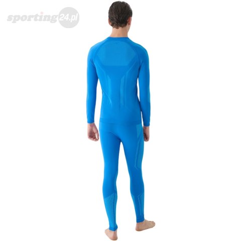 Legginsy termoaktywne męskie 4F M166 niebieskie 4FWAW24USEAM166 33S 4F Legginsy termoaktywne męskie 4F M166 niebieskie 4FWAW24USEAM166 33S 4F