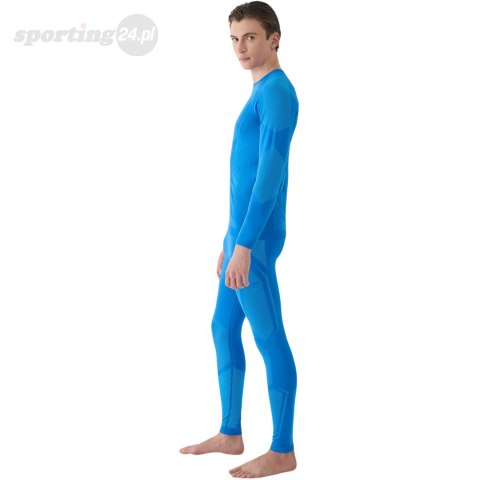 Legginsy termoaktywne męskie 4F M166 niebieskie 4FWAW24USEAM166 33S 4F Legginsy termoaktywne męskie 4F M166 niebieskie 4FWAW24USEAM166 33S 4F