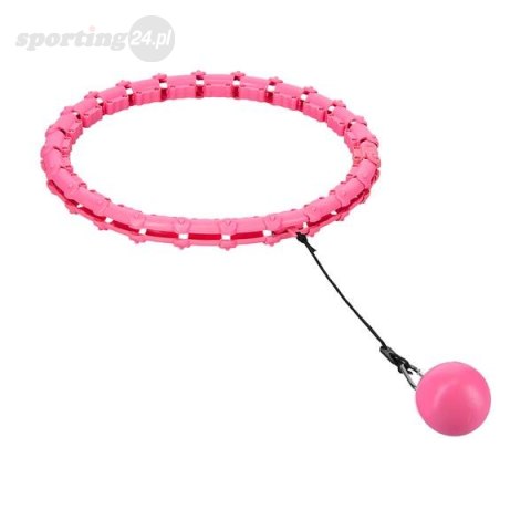 OHA02 HULA HOP PINK Z WYPUSTKAMI I OBCIĄŻNIKIEM ONE FITNESS OHA02 HULA HOP PINK Z WYPUSTKAMI I OBCIĄŻNIKIEM ONE FITNESS