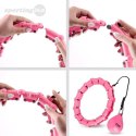 OHA02 HULA HOP PINK Z WYPUSTKAMI I OBCIĄŻNIKIEM ONE FITNESS