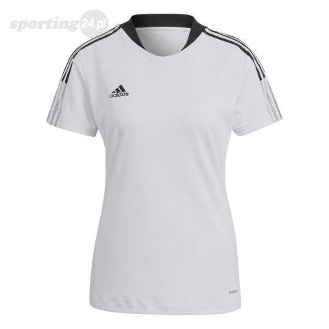 Koszulka damska adidas Tiro 21 Training Jersey biała GM7580 Adidas teamwear Koszulka damska adidas Tiro 21 Training Jersey biała GM7580 Adidas teamwear