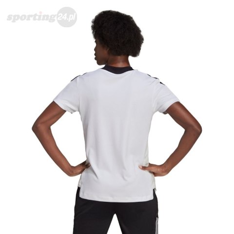 Koszulka damska adidas Tiro 21 Training Jersey biała GM7580 Adidas teamwear Koszulka damska adidas Tiro 21 Training Jersey biała GM7580 Adidas teamwear