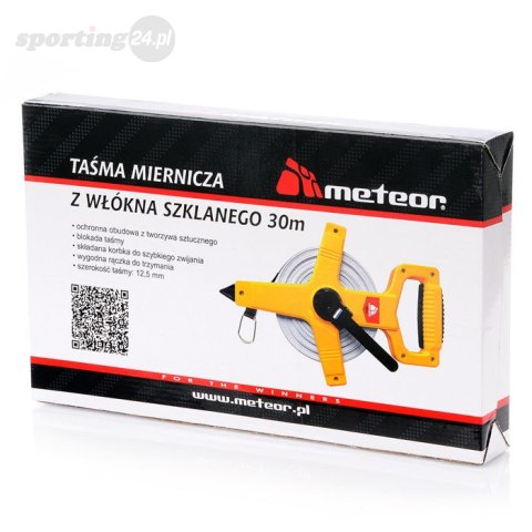 Taśma Miernicza Meteor 30m z rączką 38307 Meteor Taśma Miernicza Meteor 30m z rączką 38307 Meteor