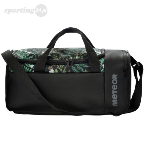 Torba Fitness Meteor Nanuq 20L czarna, liście 16894 Meteor Torba Fitness Meteor Nanuq 20L czarna, liście 16894 Meteor