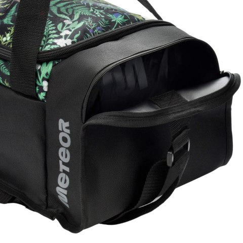 Torba Fitness Meteor Nanuq 20L czarna, liście 16894 Meteor Torba Fitness Meteor Nanuq 20L czarna, liście 16894 Meteor