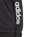 Bluza damska adidas Essentials Linear Full-Zip French Terry Hoodie czarna IC6863 Adidas