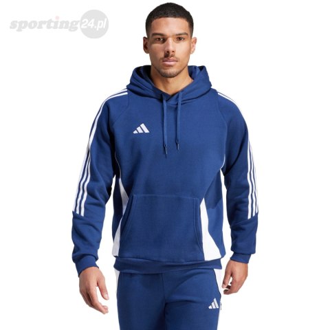 Bluza męska adidas Tiro 24 Sweat Hooded niebieska IR7546 Adidas teamwear Bluza męska adidas Tiro 24 Sweat Hooded niebieska IR7546 Adidas teamwear