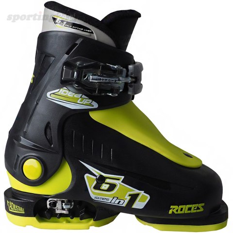 Buty narciarskie Roces Idea Up czarno-limonkowe JUNIOR 450490 18 Roces Buty narciarskie Roces Idea Up czarno-limonkowe JUNIOR 450490 18 Roces