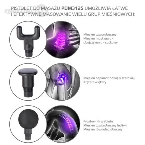 PDM3125H BLACK PISTOLET DO MASAŻU HMS PDM3125H BLACK PISTOLET DO MASAŻU HMS