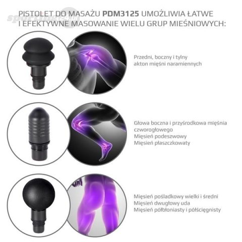 PDM3125H BLACK PISTOLET DO MASAŻU HMS PDM3125H BLACK PISTOLET DO MASAŻU HMS