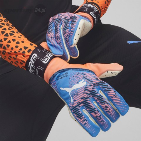 Rękawice bramkarskie Puma Ultra Ultimate 1 NC niebiesko-pomarańzowe 41813 05 Puma Rękawice bramkarskie Puma Ultra Ultimate 1 NC niebiesko-pomarańzowe 41813 05 Puma