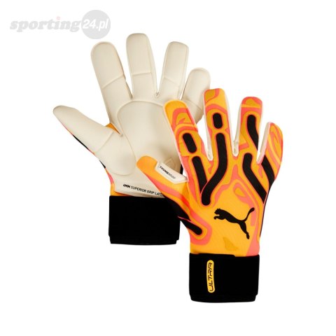 Rękawice bramkarskie Puma Ultra Ultimate Hybrid Sun pomarańczowe 41858 09 Puma Rękawice bramkarskie Puma Ultra Ultimate Hybrid Sun pomarańczowe 41858 09 Puma