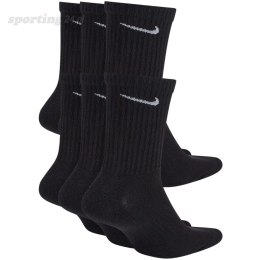 Skarpety Nike Everyday Cush Crew 6 par czarne SX7666 010 Nike
